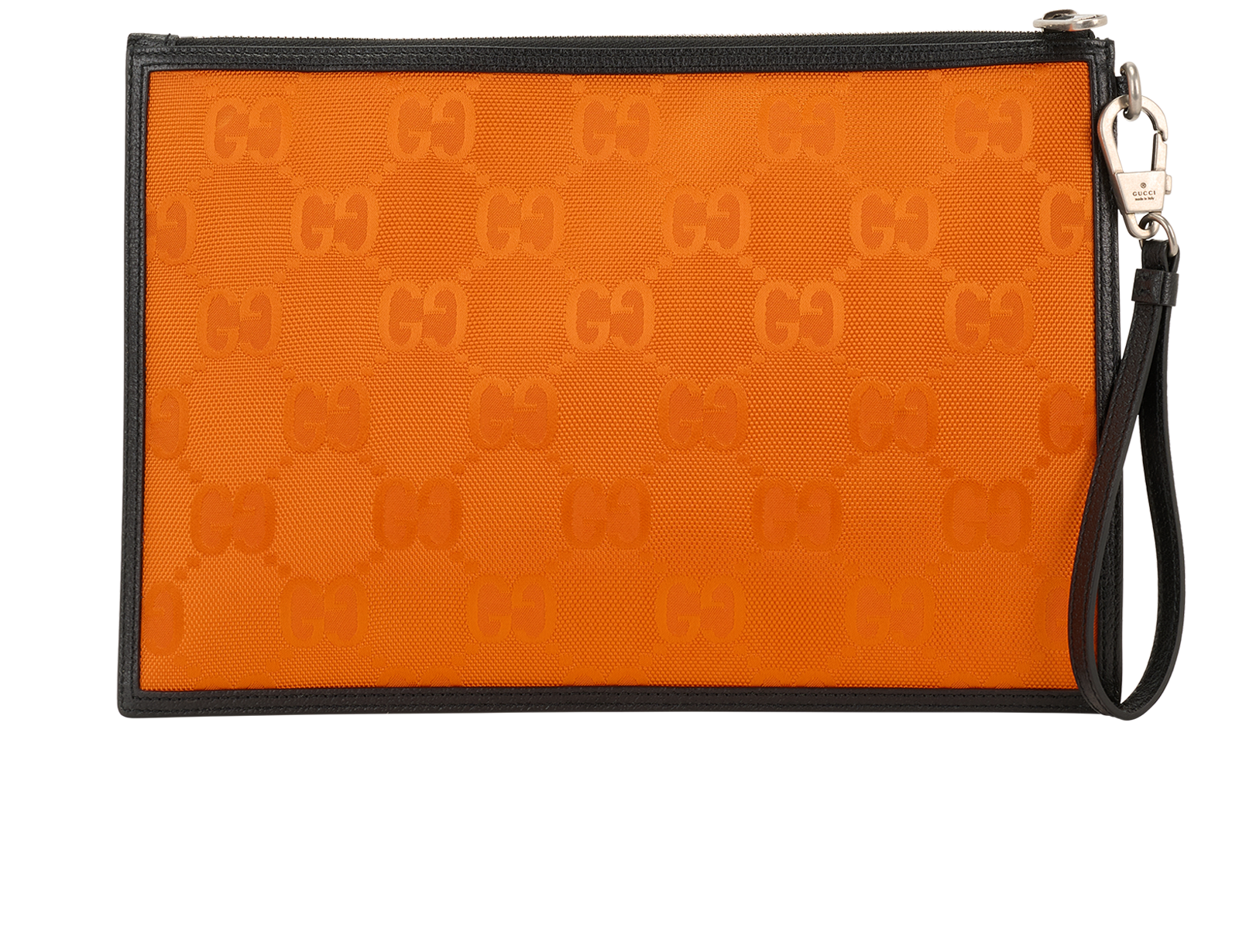 Off The Grid wristlet, &pound;320, Handbags, Black/Orange, Nylon, Back view